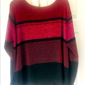 Venus metallic color block sweater